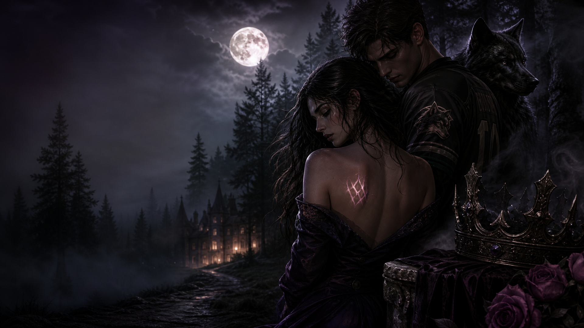 Fake Dating The Hockey Alpha - Moonlit Journal guide image