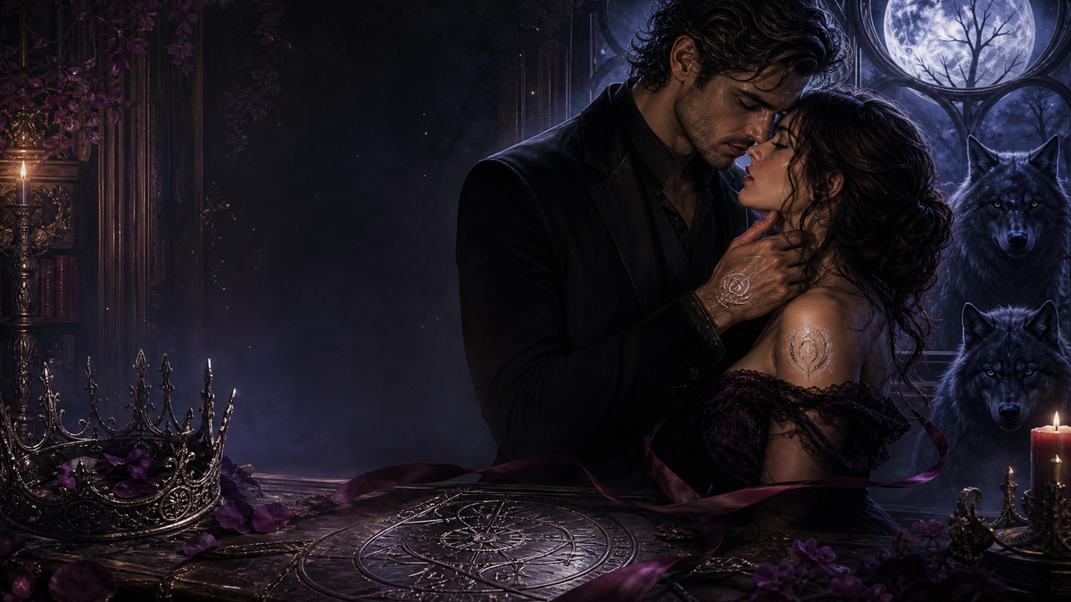 Accidentally Kissed My Alpha Professor - Moonlit Vice Books blog artwork