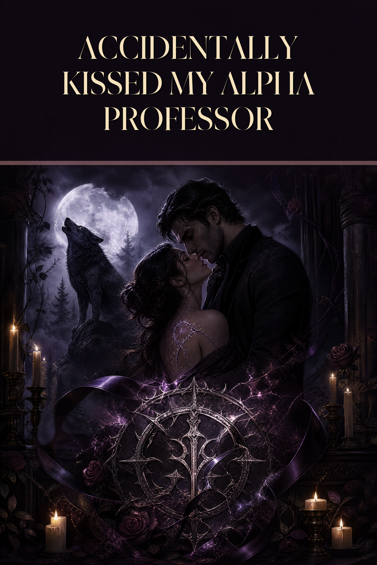 Accidentally Kissed My Alpha Professor - Moonlit Vice Books cover art