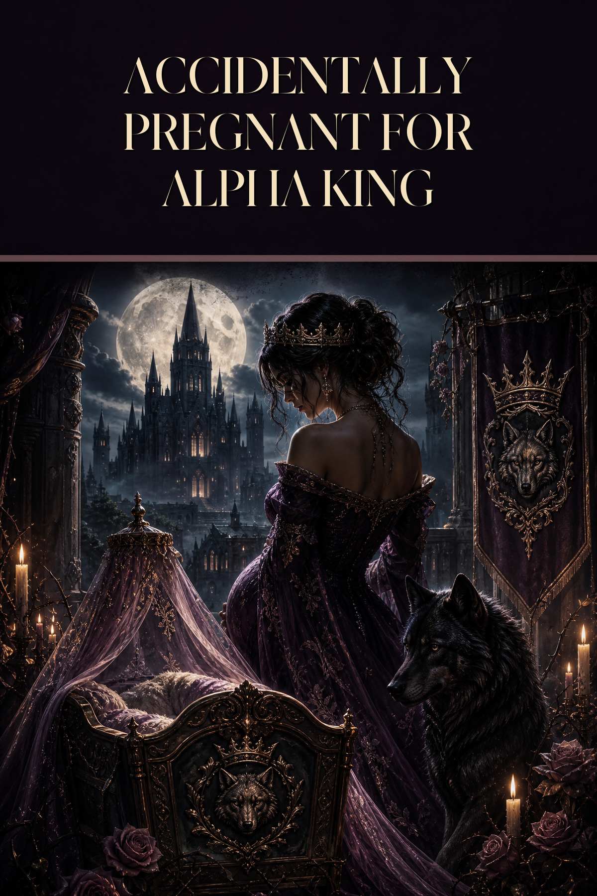 Accidentally Pregnant For Alpha King - Moonlit Vice Books cover art