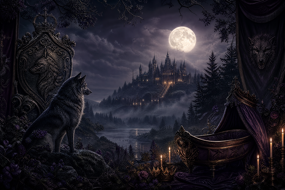 Accidentally Pregnant For Alpha King - Moonlit Vice Books mood artwork