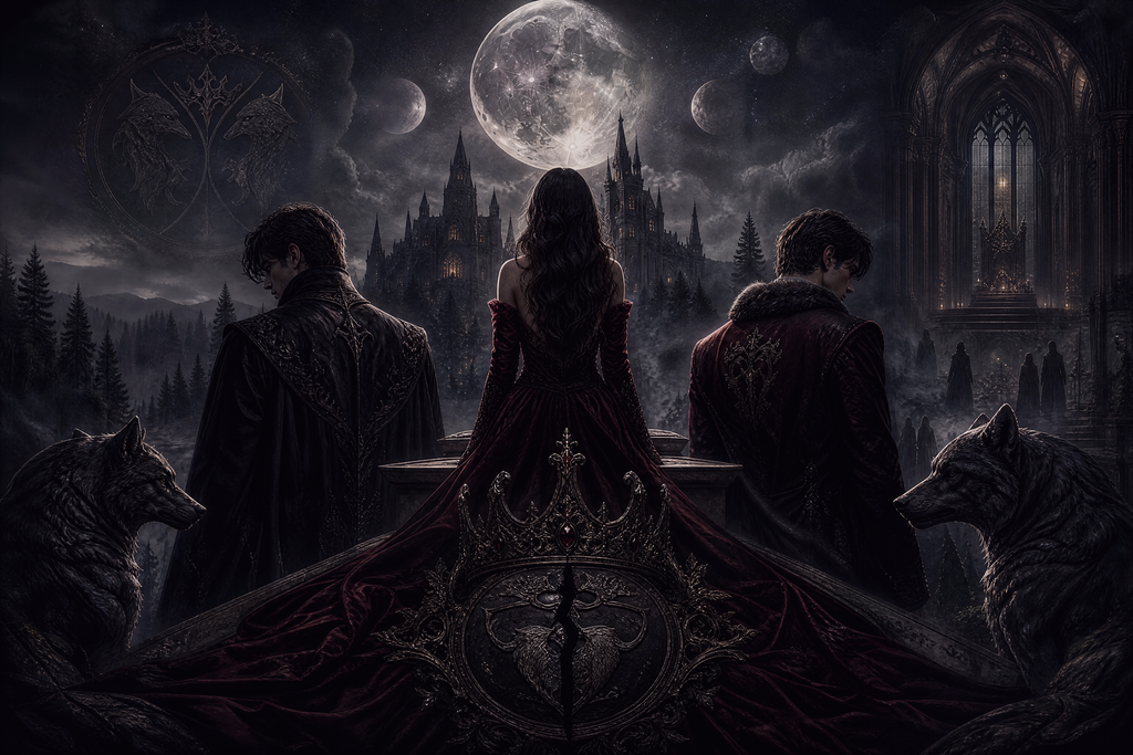 After Cheated By Alpha Boyfriend, I Mated To The Lycan King - Moonlit Vice Books mood artwork