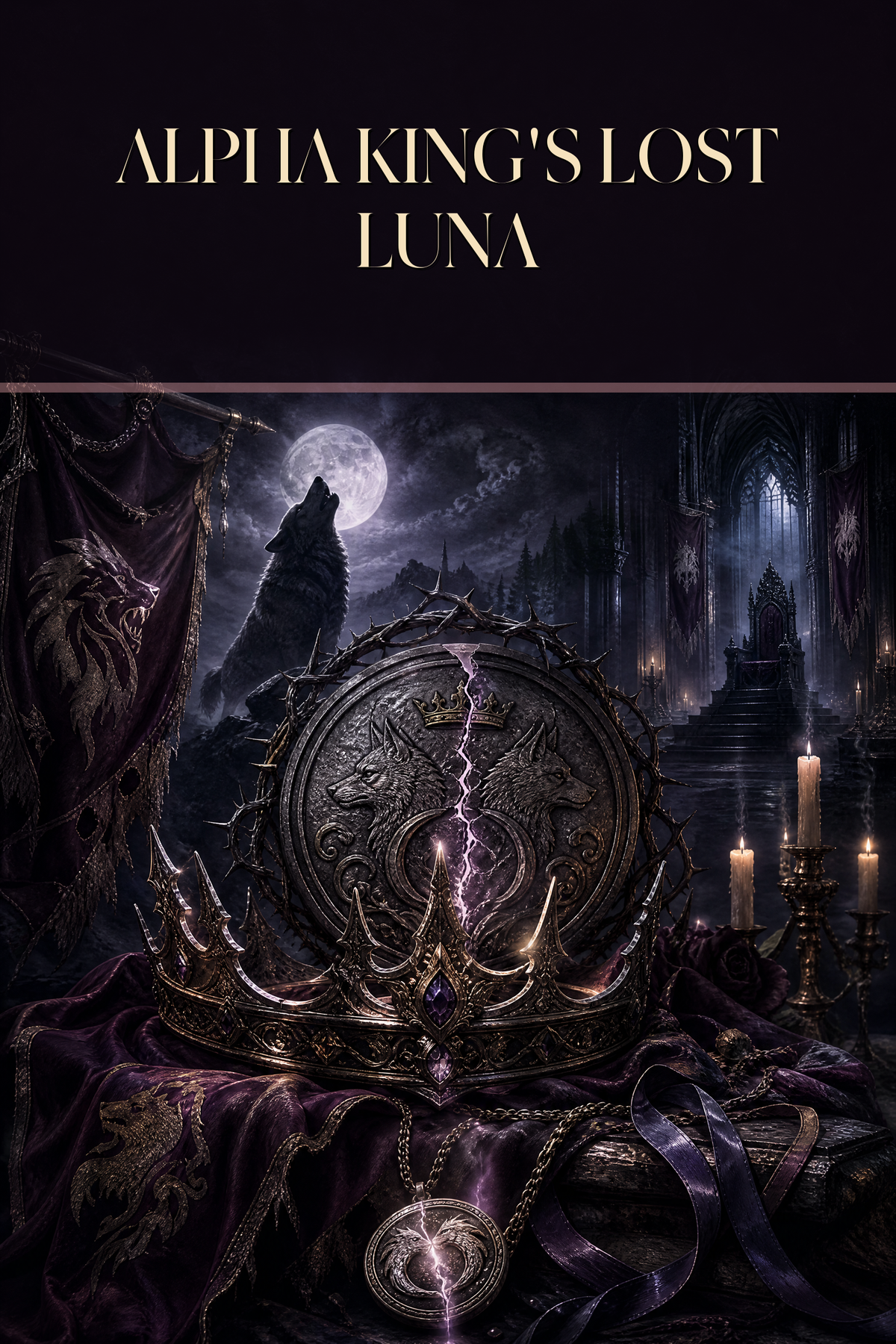 Alpha King's Lost Luna - Moonlit Vice Books cover art