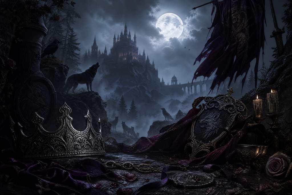 Alpha King's Lost Luna - Moonlit Vice Books mood artwork