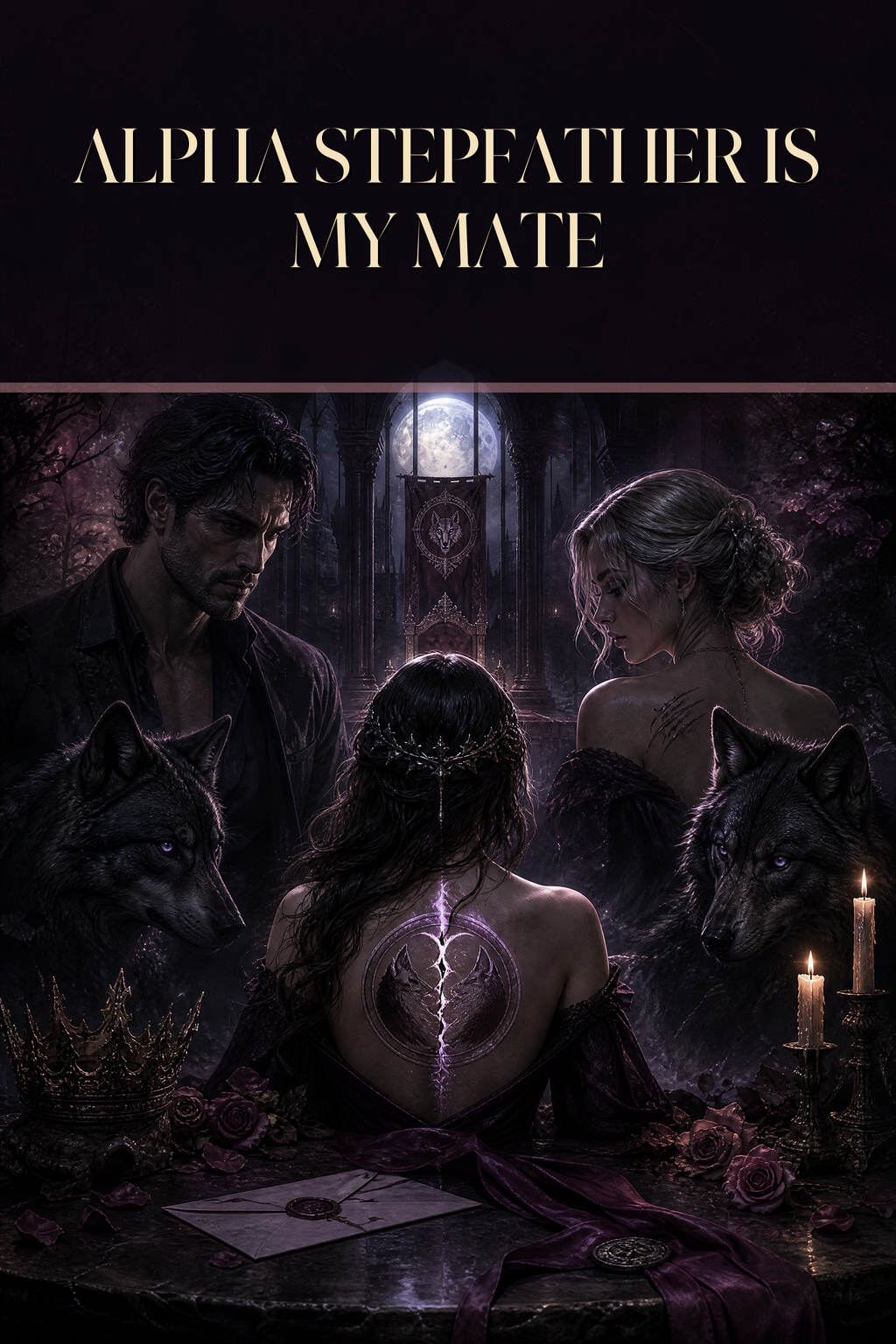 Alpha Stepfather Is My Mate - Moonlit Vice Books cover art