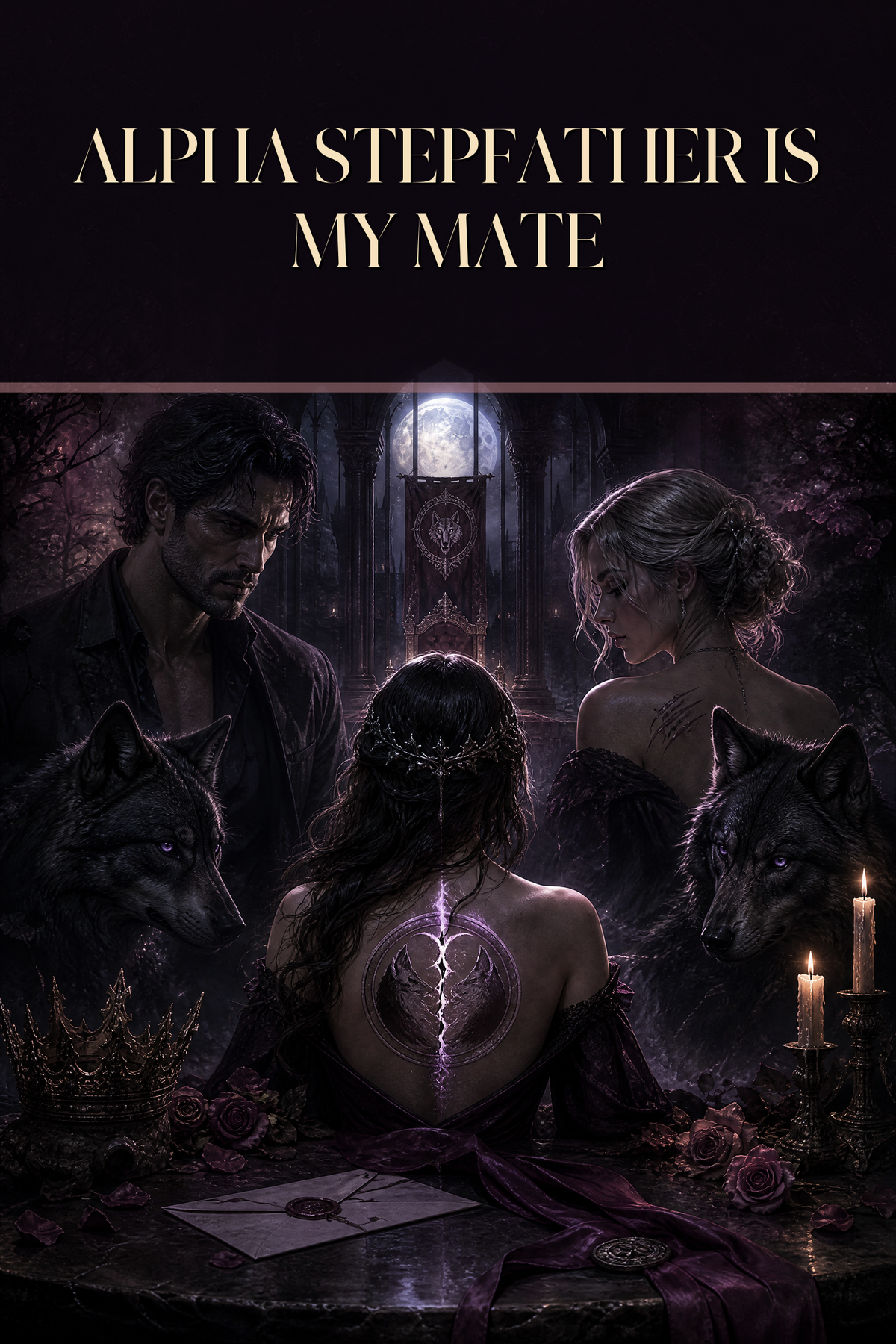 Alpha Stepfather Is My Mate - Moonlit Vice Books cover art
