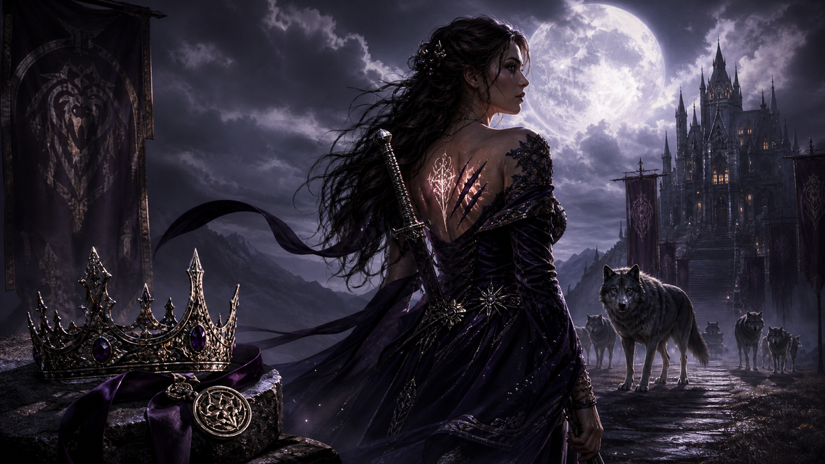 Alpha, Your Warrior Ex-wife Is Back - Moonlit Vice Books blog artwork