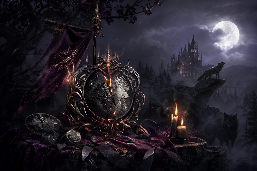 Betrayed By The Alpha, Desired By The Hybrid - Moonlit Vice Books mood artwork