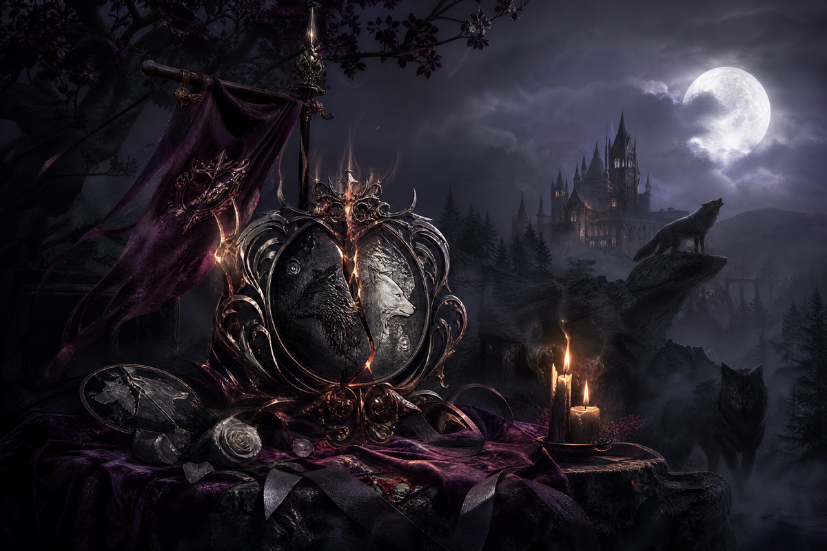 Betrayed By The Alpha, Desired By The Hybrid - Moonlit Vice Books mood artwork