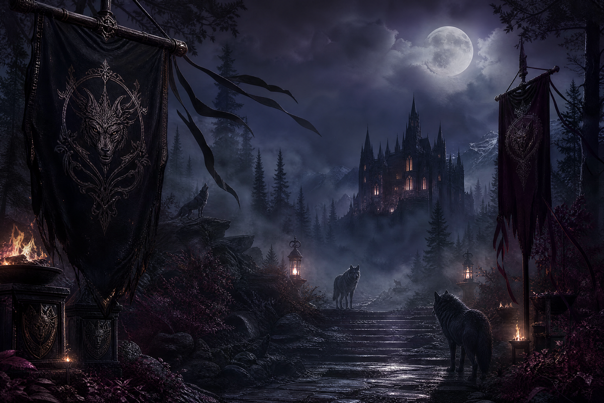 Chasing Feyre: Cold Alpha's Beta Mate - Moonlit Vice Books mood artwork