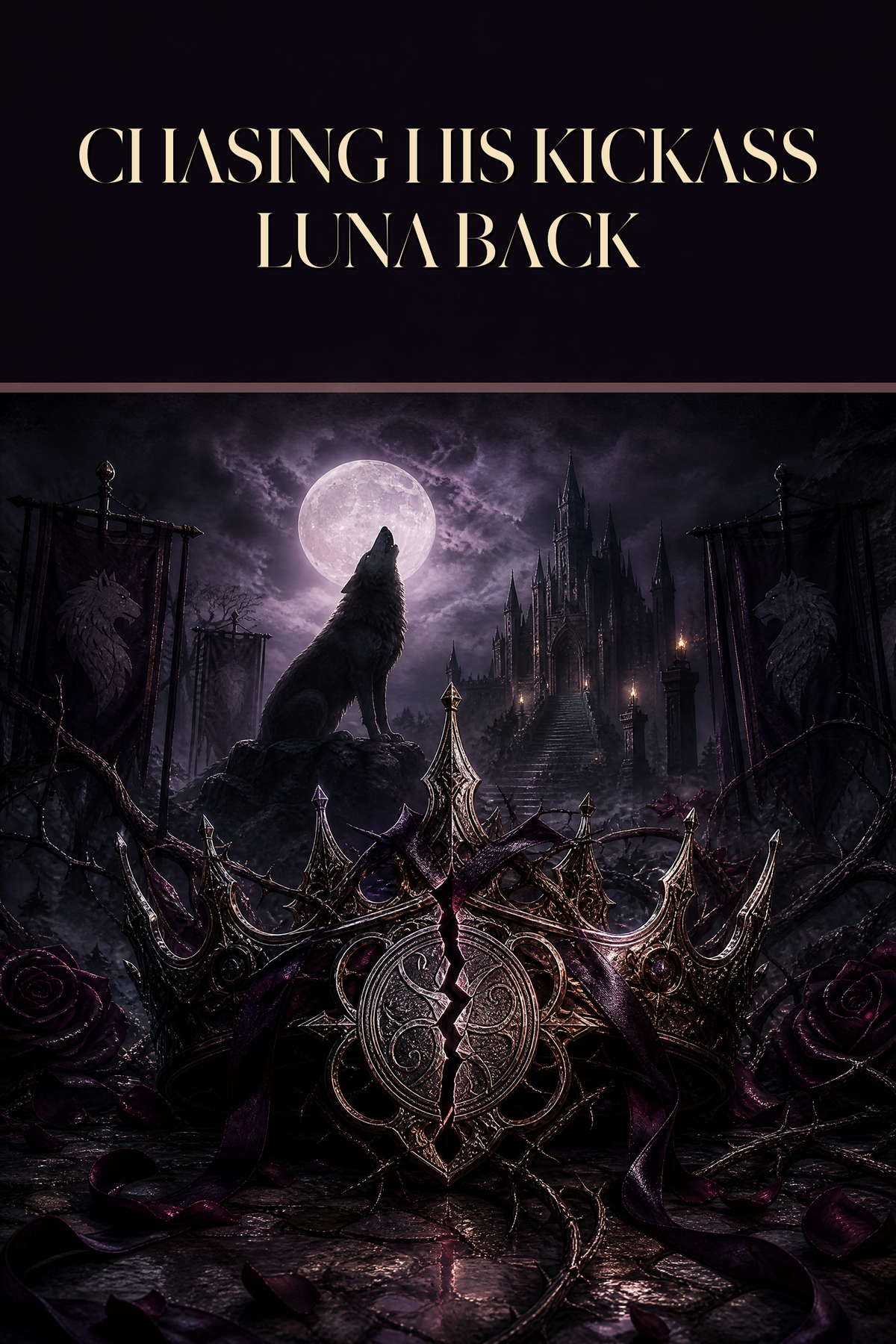 Chasing His Kickass Luna Back - Moonlit Vice Books cover art