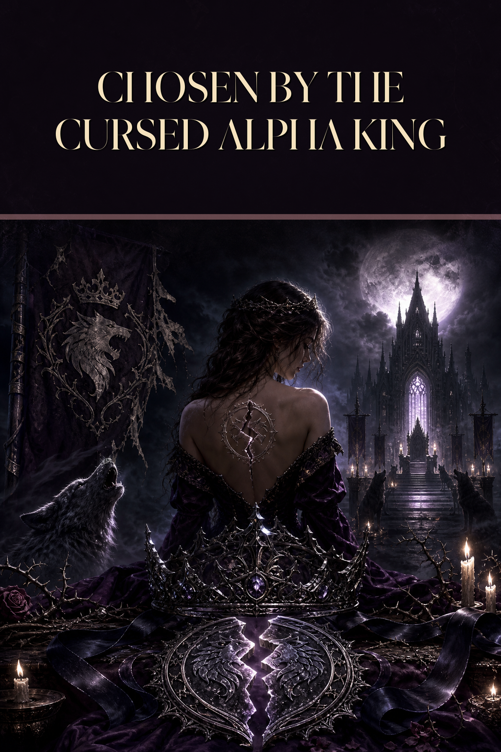 Chosen By The Cursed Alpha King - Moonlit Vice Books cover art
