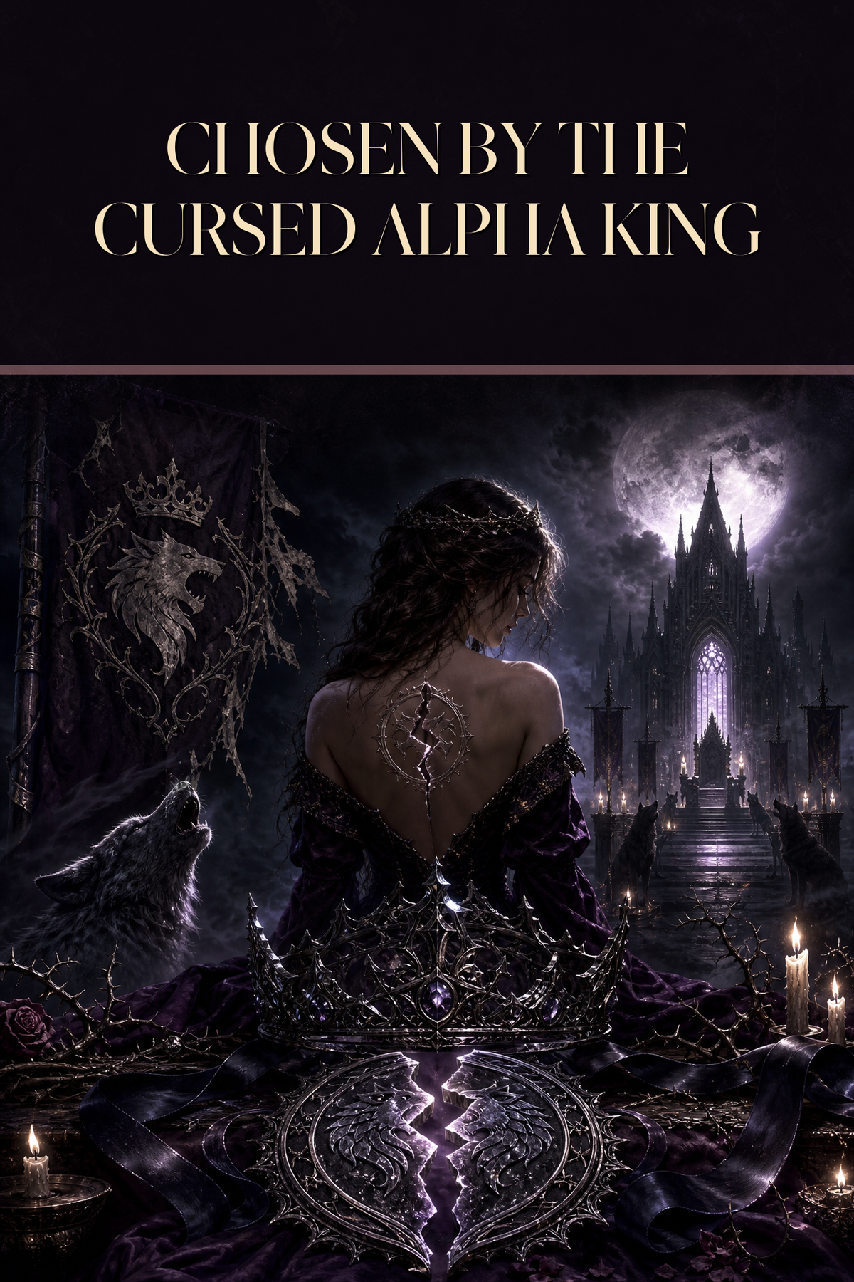 Chosen By The Cursed Alpha King - Moonlit Vice Books cover art
