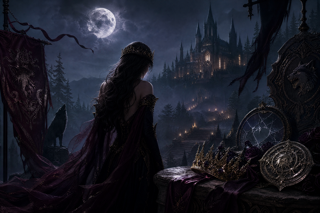 Chosen By The Cursed Alpha King - Moonlit Vice Books mood artwork