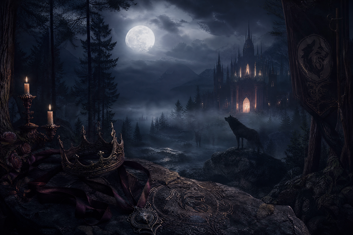 Claimed by the Alpha After One Night - Moonlit Vice Books mood artwork