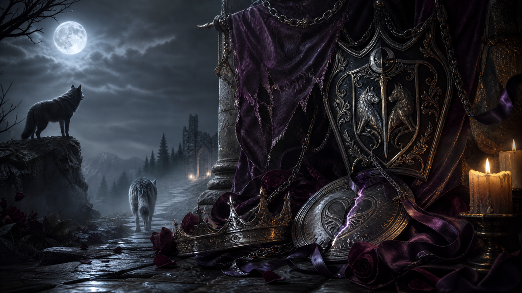 Cruel Fate: Chained To The Alpha - Moonlit Vice Books blog artwork