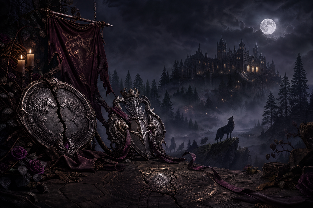Cruel Fate: Chained To The Alpha - Moonlit Vice Books mood artwork