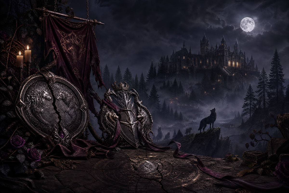 Cruel Fate: Chained To The Alpha - Moonlit Vice Books mood artwork