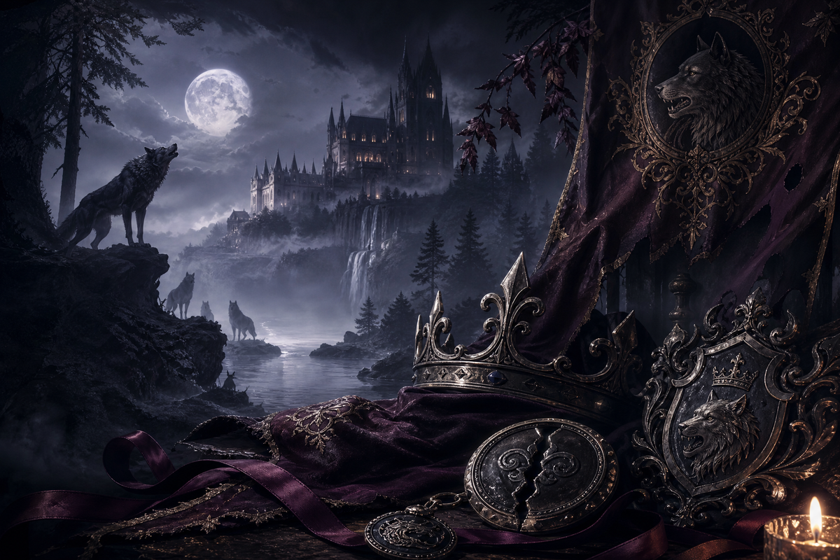 Fated, Bound and Claimed by My Alpha - Moonlit Vice Books mood artwork