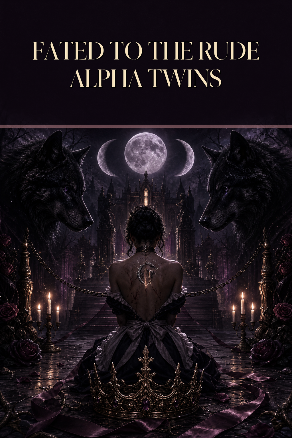 Fated To The Rude Alpha Twins - Moonlit Vice Books cover art