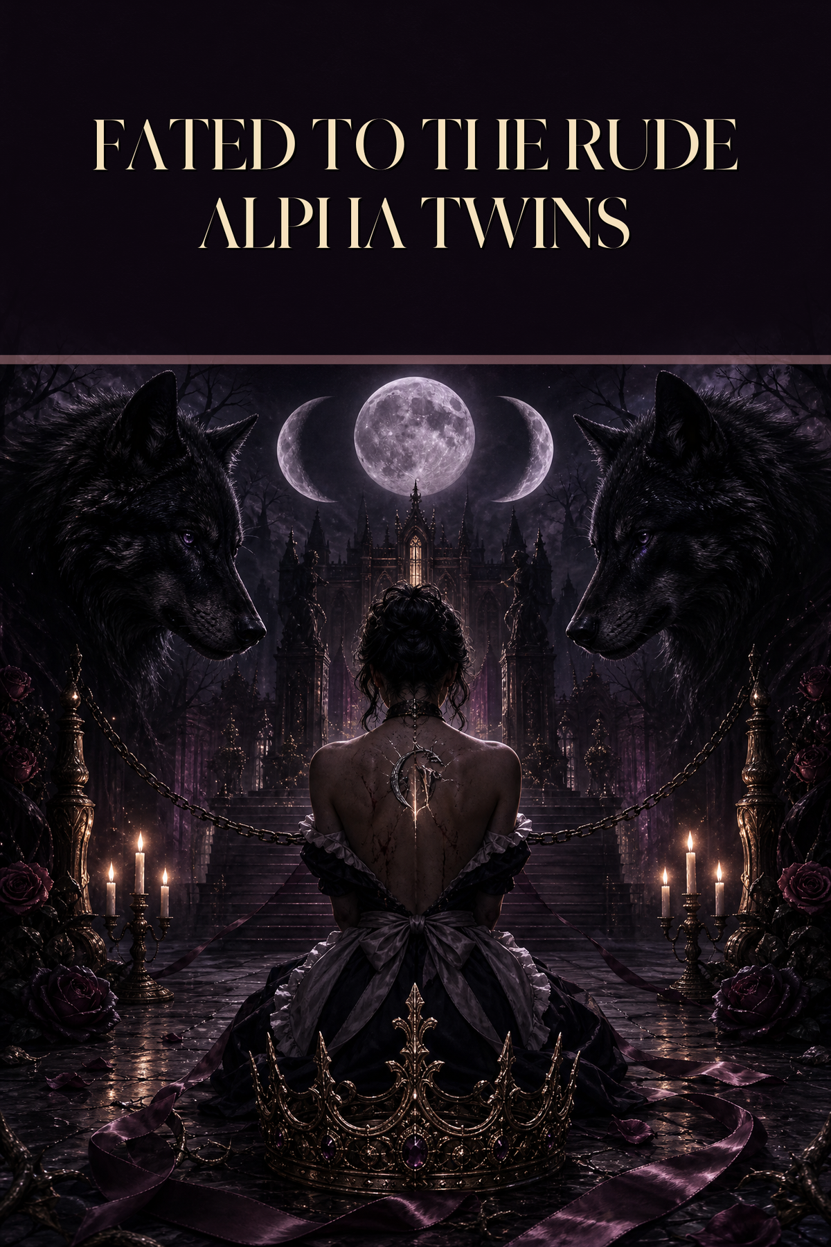 Fated To The Rude Alpha Twins - Moonlit Vice Books cover art