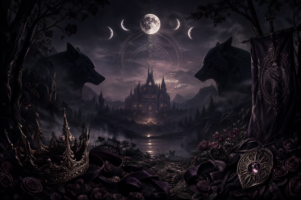 Fated To The Rude Alpha Twins - Moonlit Vice Books mood artwork