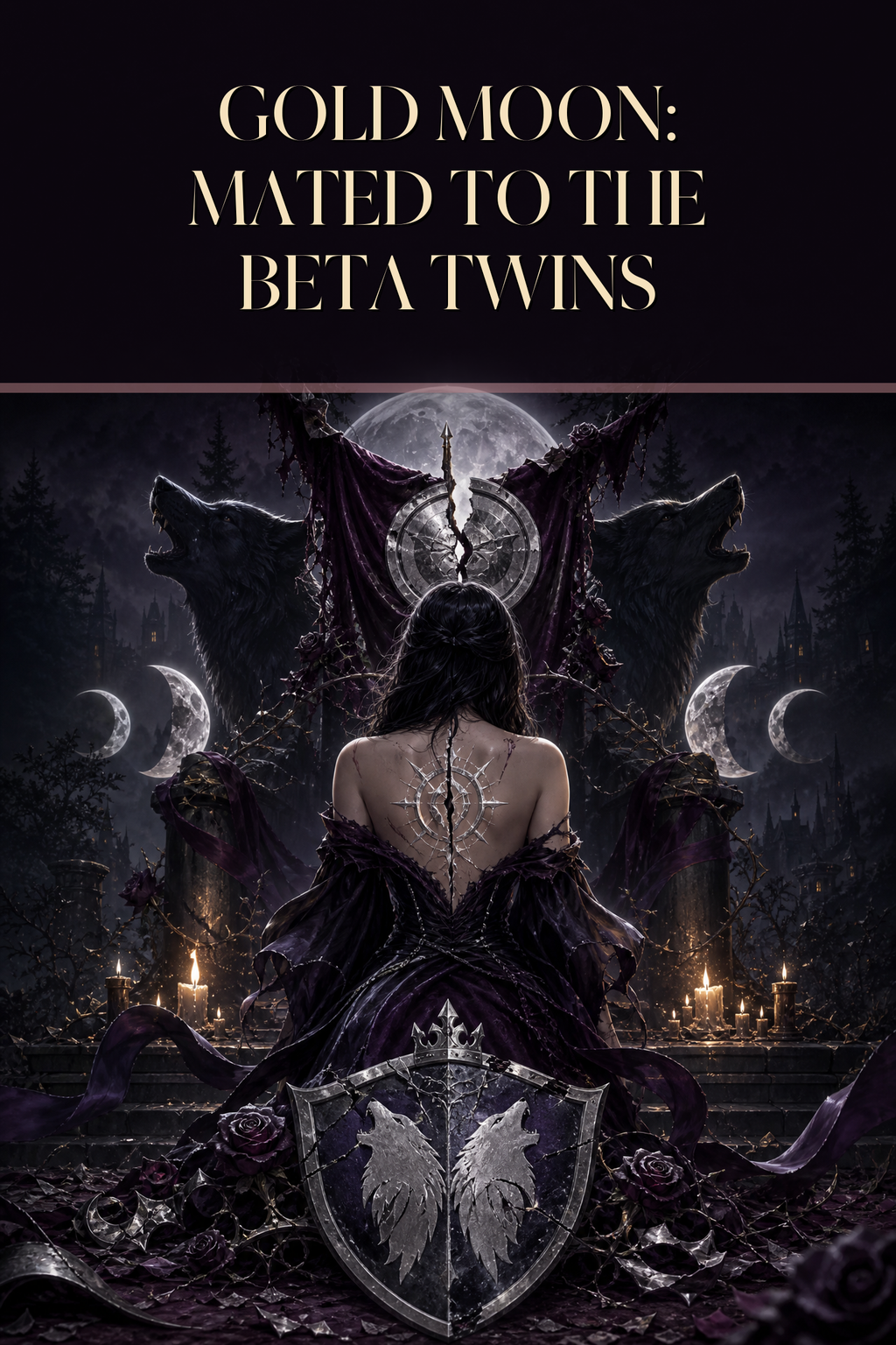 Gold Moon: Mated To The Beta Twins - Moonlit Vice Books cover art