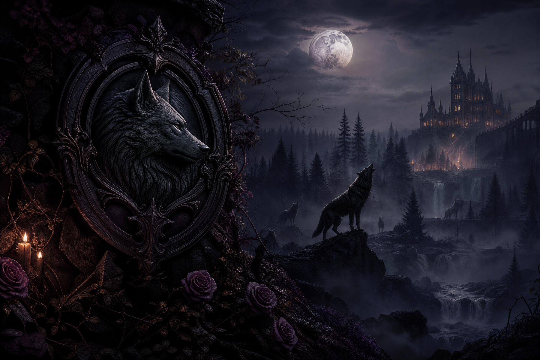 Healing The Ruthless Alpha - Moonlit Vice Books mood artwork