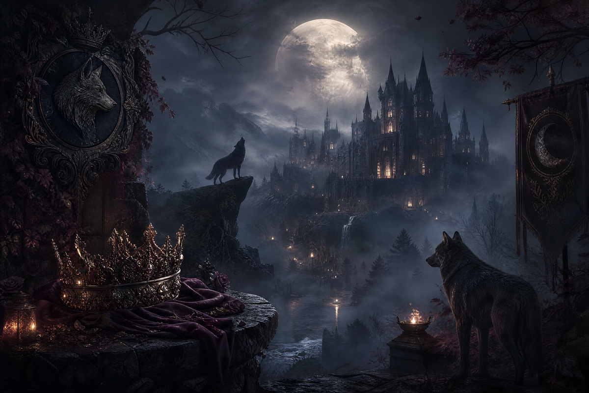 Her Alphas - Moonlit Vice Books mood artwork