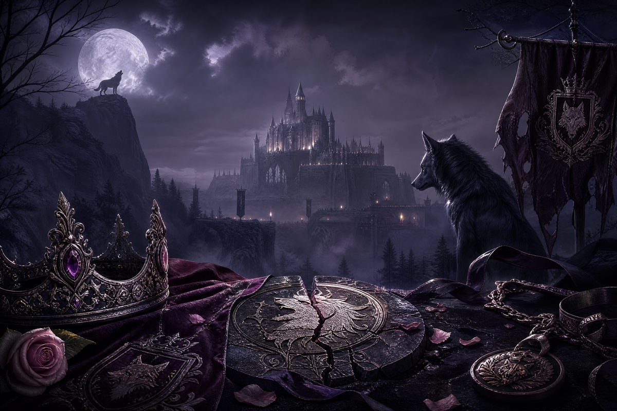 Her Alpha's Rejected Mate - Moonlit Vice Books mood artwork