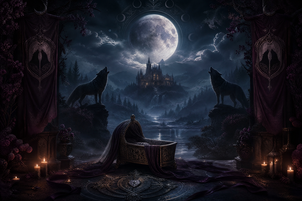 His Nanny Mate - Moonlit Vice Books mood artwork