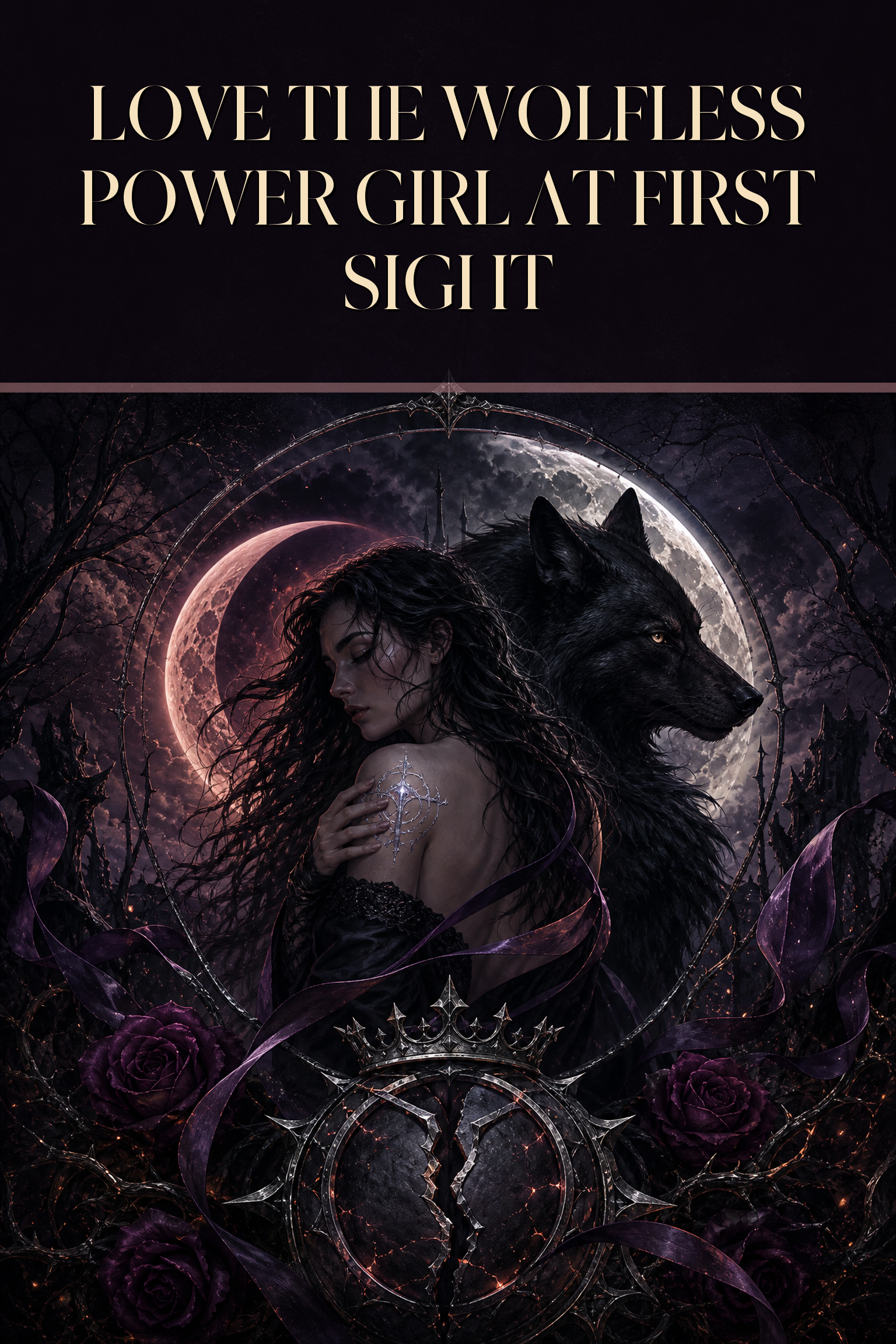 Love the Wolfless Power Girl at First Sight - Moonlit Vice Books cover art