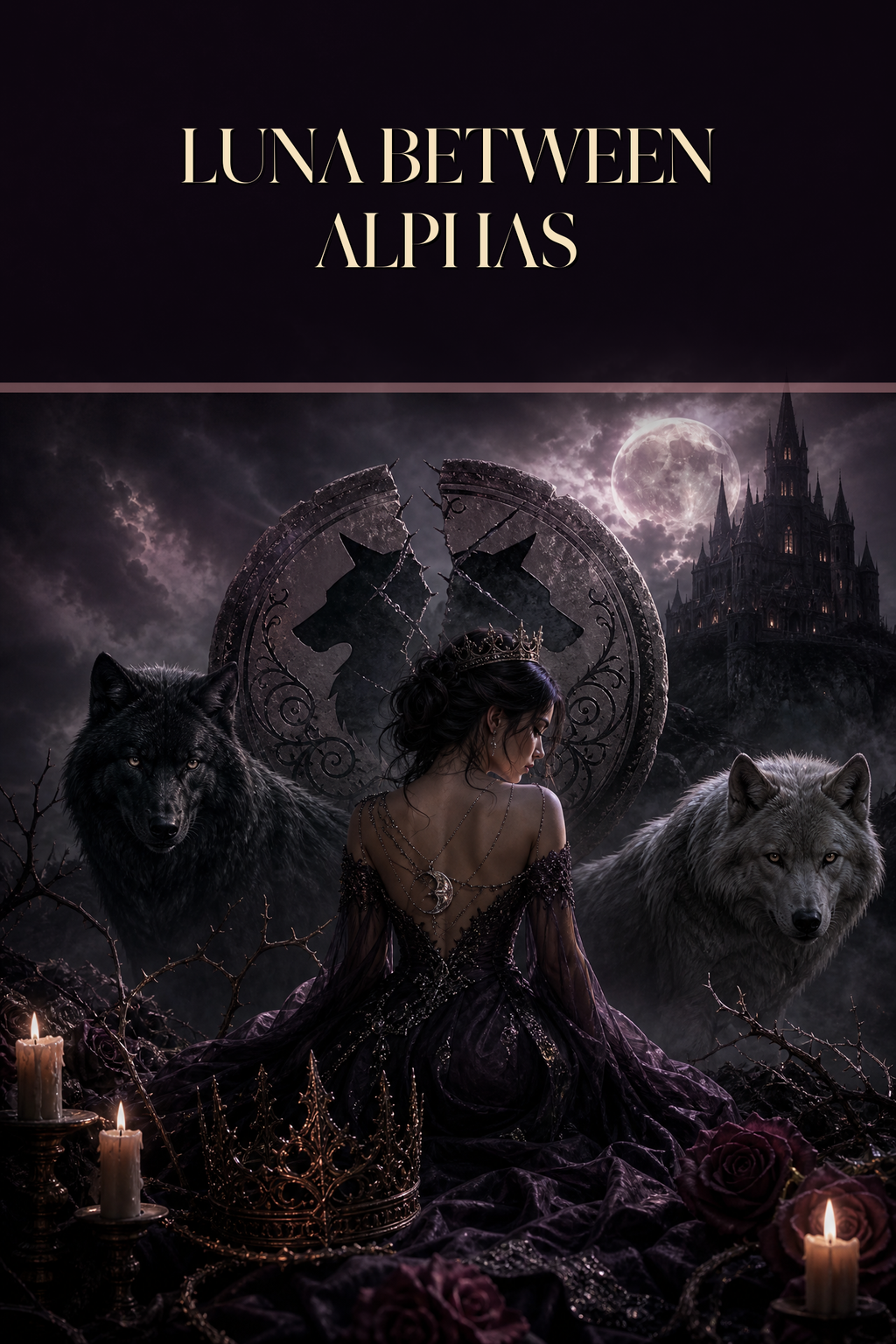 Luna Between Alphas - Moonlit Vice Books cover art