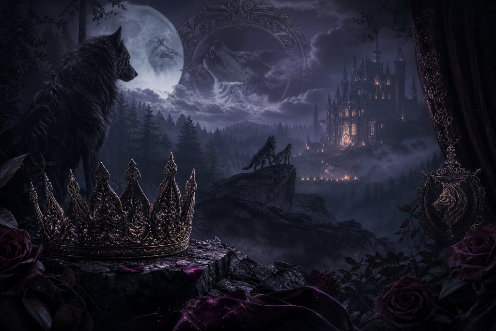 Luna Between Alphas - Moonlit Vice Books mood artwork