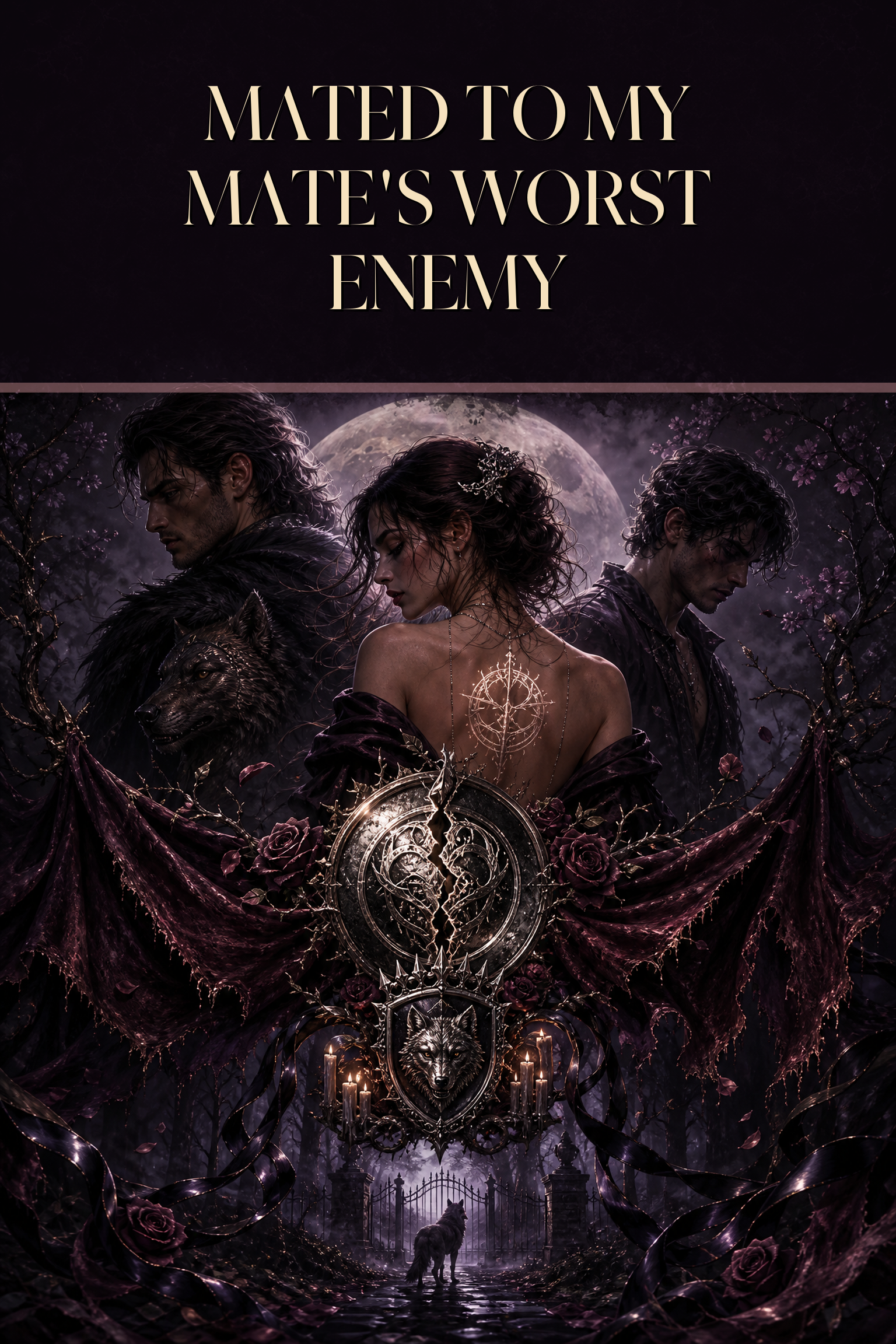 Mated To My Mate's Worst Enemy - Moonlit Vice Books cover art