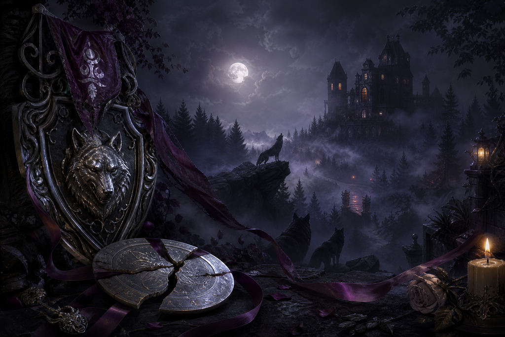 Mated To The Big Bad Alpha - Moonlit Vice Books mood artwork