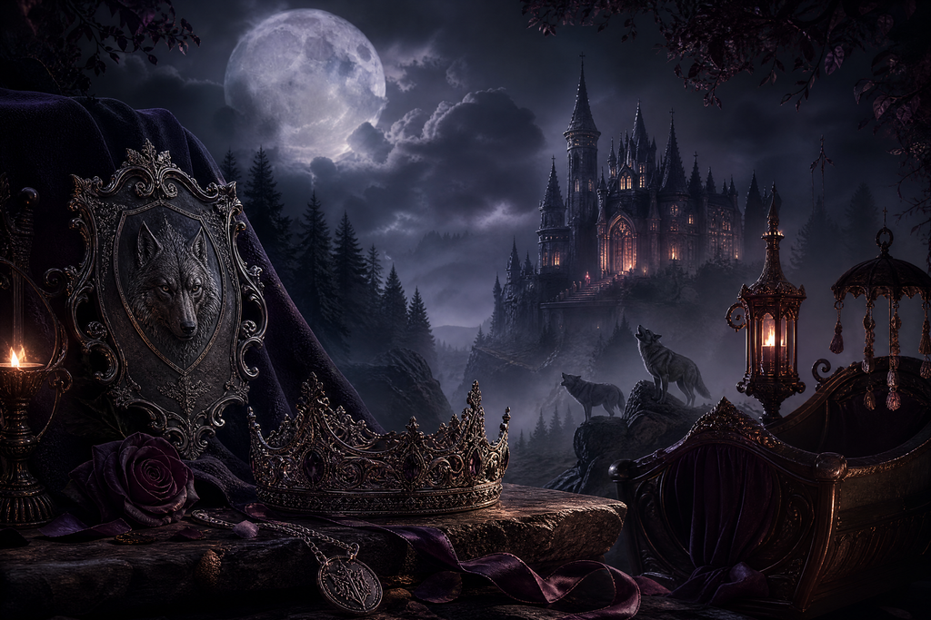 Mated To The Werewolf King - Moonlit Vice Books mood artwork