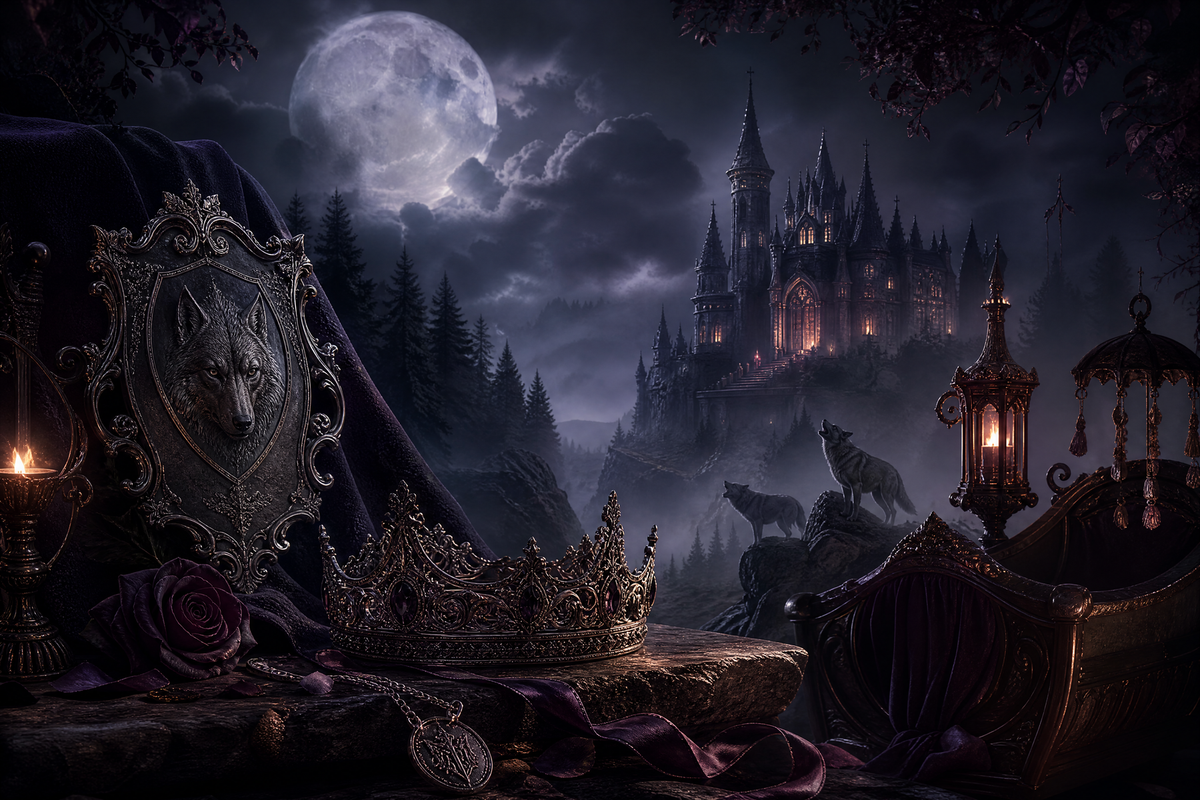 Mated To The Werewolf King - Moonlit Vice Books mood artwork