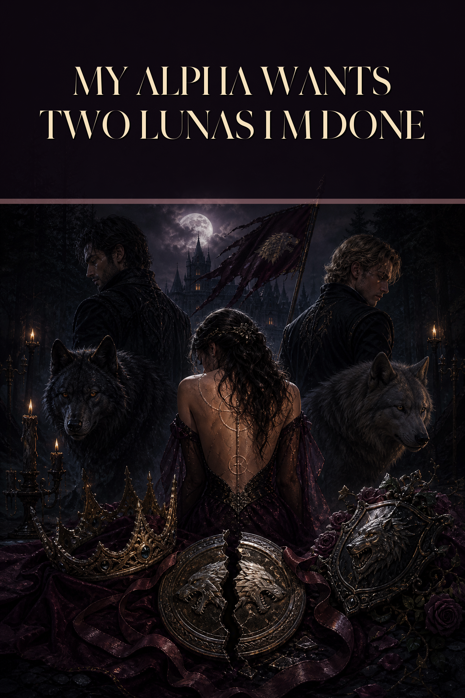 My Alpha Wants Two Lunas I m Done - Moonlit Vice Books preview cover image