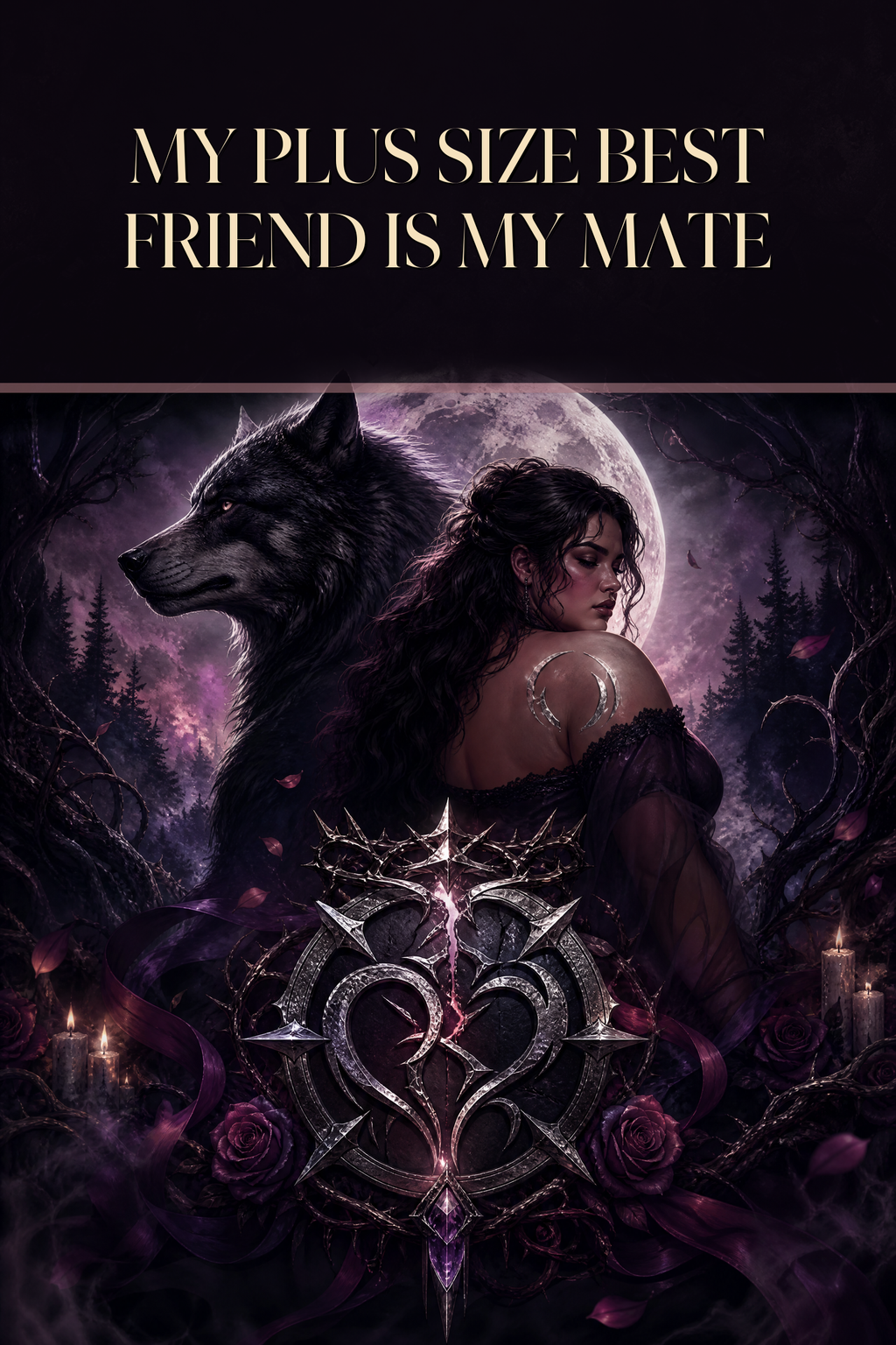 My Plus Size Best Friend Is My Mate - Moonlit Vice Books cover art