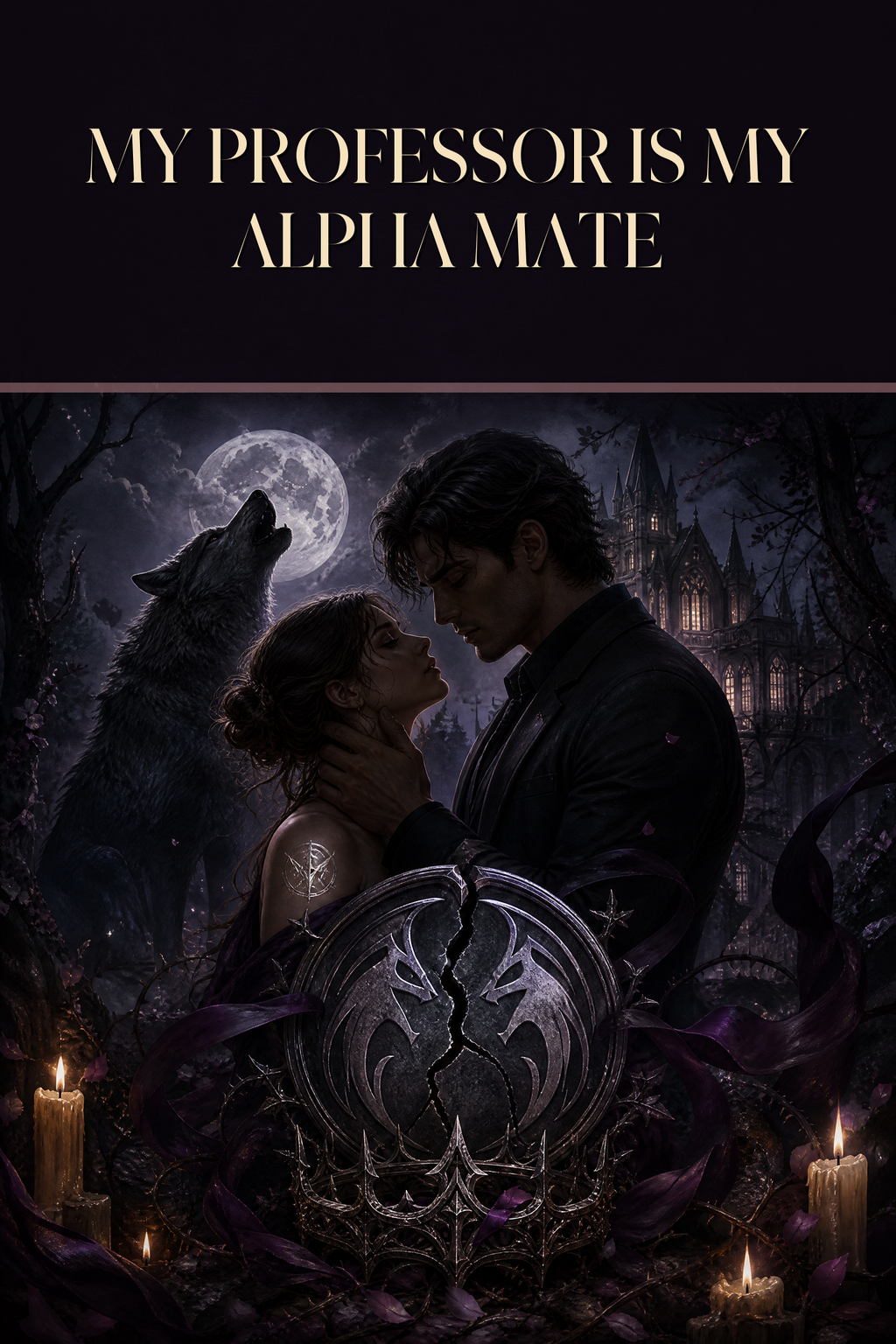 My Professor Is My Alpha Mate - Moonlit Vice Books cover art