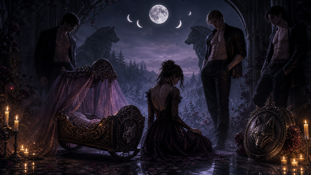 Nanny And Her Four Alpha Bullies - Moonlit Vice Books blog artwork