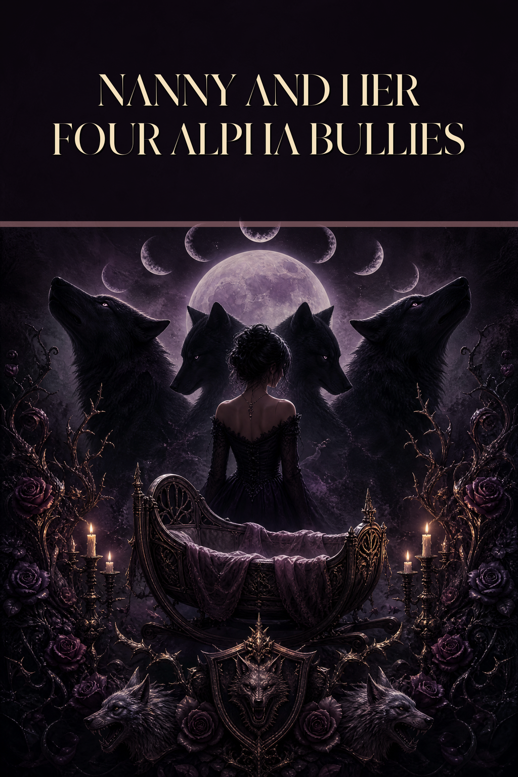 Nanny And Her Four Alpha Bullies - Moonlit Vice Books cover art