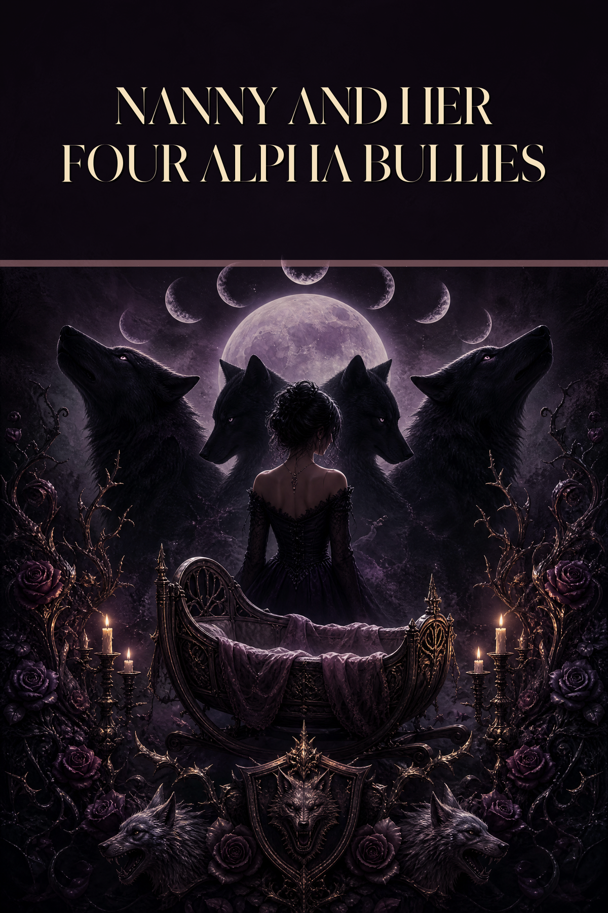 Nanny And Her Four Alpha Bullies - Moonlit Vice Books cover art