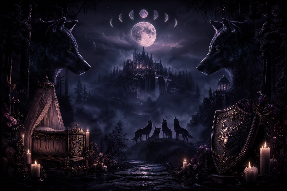 Nanny And Her Four Alpha Bullies - Moonlit Vice Books mood artwork