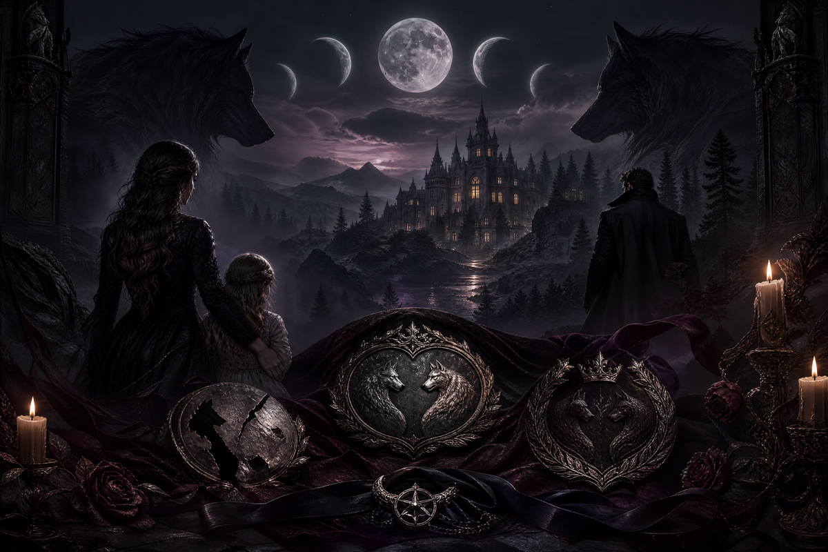 Nanny For The Alpha's Lost Twins - Moonlit Vice Books mood artwork