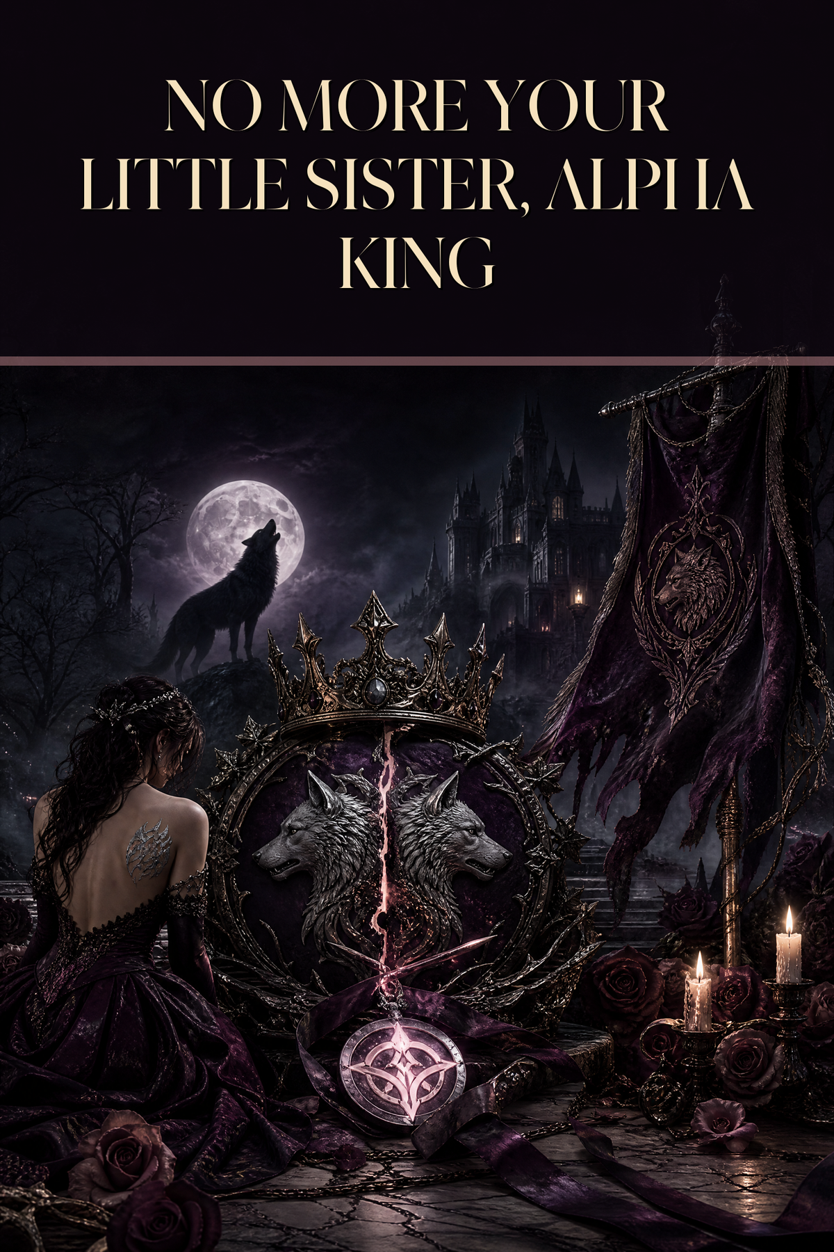 No More Your Little Sister, Alpha King - Moonlit Vice Books cover art