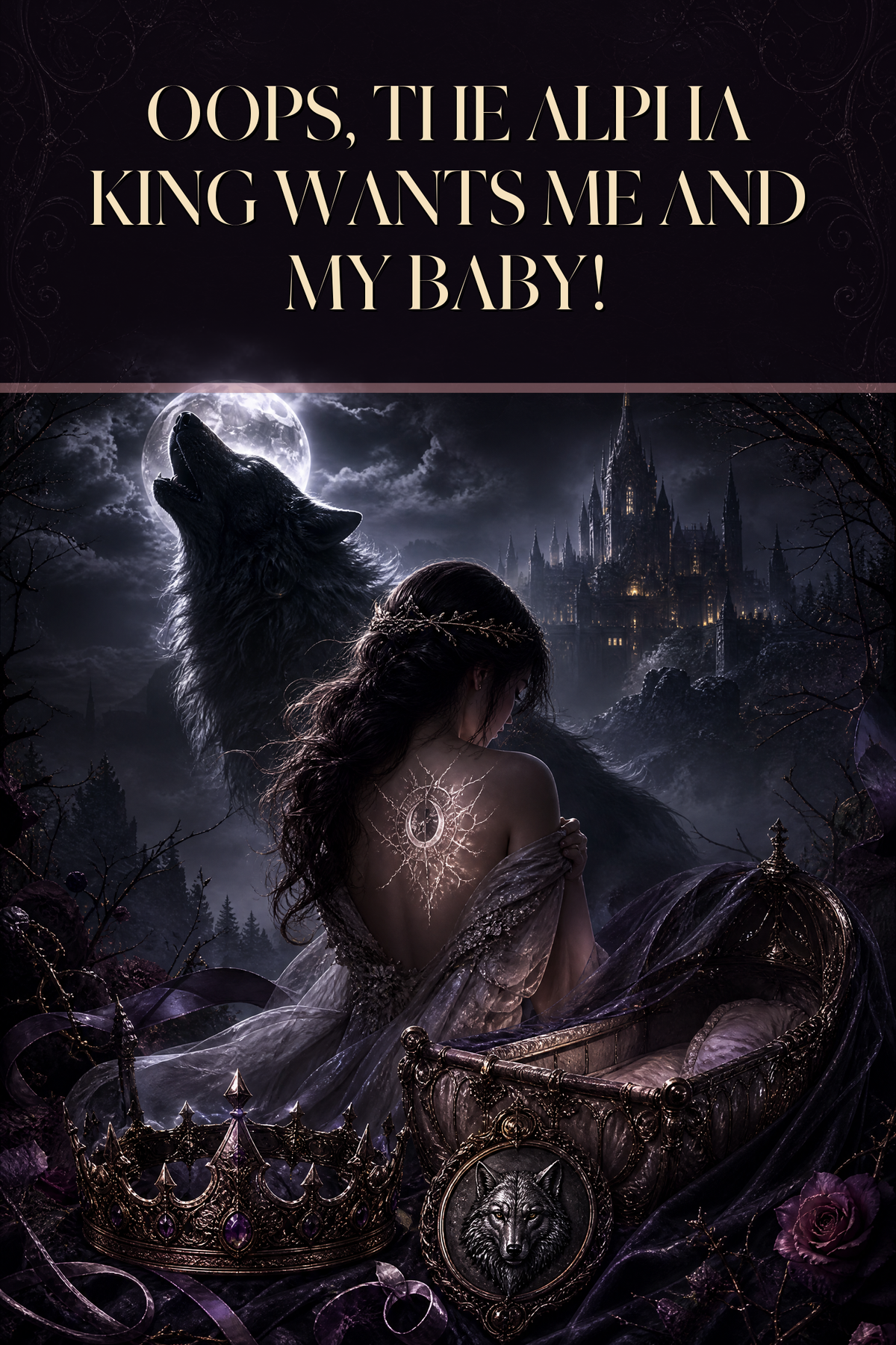 Oops, The Alpha King Wants Me And My Baby! - Moonlit Vice Books cover art