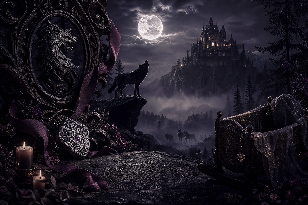 Pregnant After One Night With The Lycan - Moonlit Vice Books mood artwork