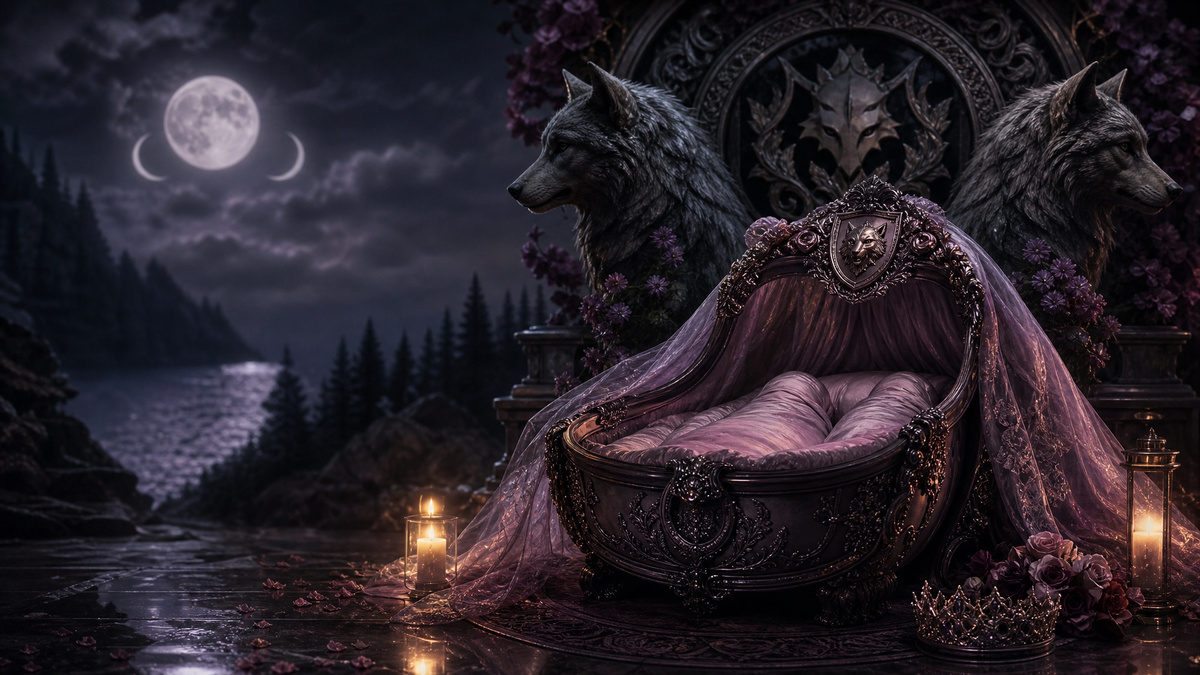 Pregnant With Alpha's Genius Twins - Moonlit Vice Books blog artwork